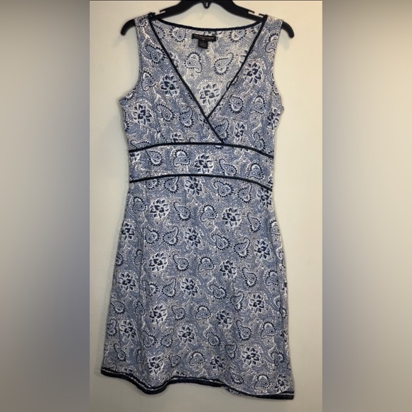 POLO JEANS RALPH LAUREN Dresses & Skirts - POLO JEANS RALPH LAUREN Dress 10 Cotton Paisley Floral Bandana Print Blue